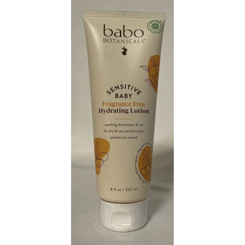BABO Botanicals Sensitive Baby Fragrance-Free Lotion 8oz EXP 8/2028 NEW & SEALED